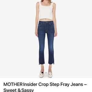 MOTHER The Insider Crop Step Fray
